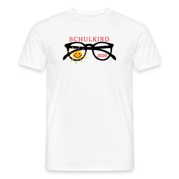 coole Sonnenbrille Schulkind  - Männer T-Shirt - Weiß - Vorne - AI Model Male 178 dark (178cm)