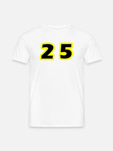 25 Number symbol - Men's T-Shirt - white