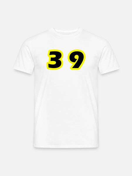 39 Number Symbol - Men's T-Shirt - white