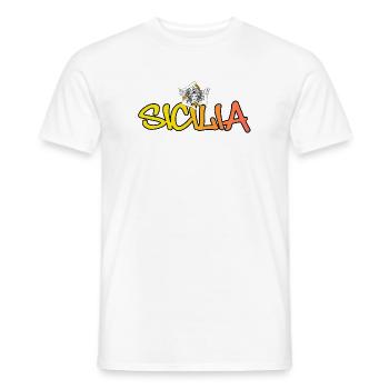 Sicilia - Männer T-Shirt - Weiß - Vorne - AI Model Male 178 dark (178cm)
