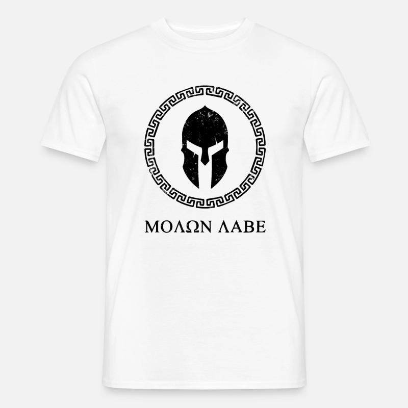 Sparta - Molon Labe - T-shirt uomo - bianco