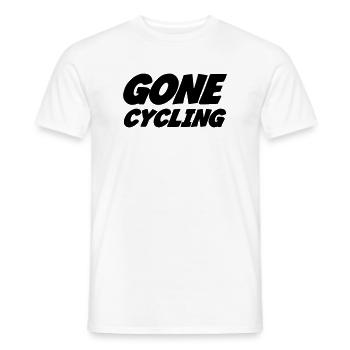 Cyclisme / Cycliste / Vélo / VTT / BMX - T-shirt homme - blanc - Devant - AI Model Male 178 dark (178cm)