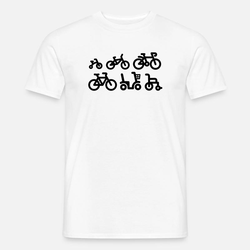 Evolution bicycle racing cycling bicycle racing - Men's T-Shirt - white