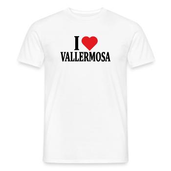 T-shirt J’adore Vallermosa t-shirt idée cadeau - T-shirt homme - blanc - Devant - AI Model Male 178 dark (178cm)