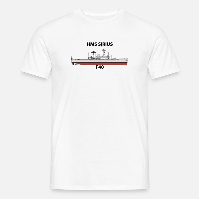 HMS SIRIUS - LEANDER ORIG - Männer T-Shirt - Weiß