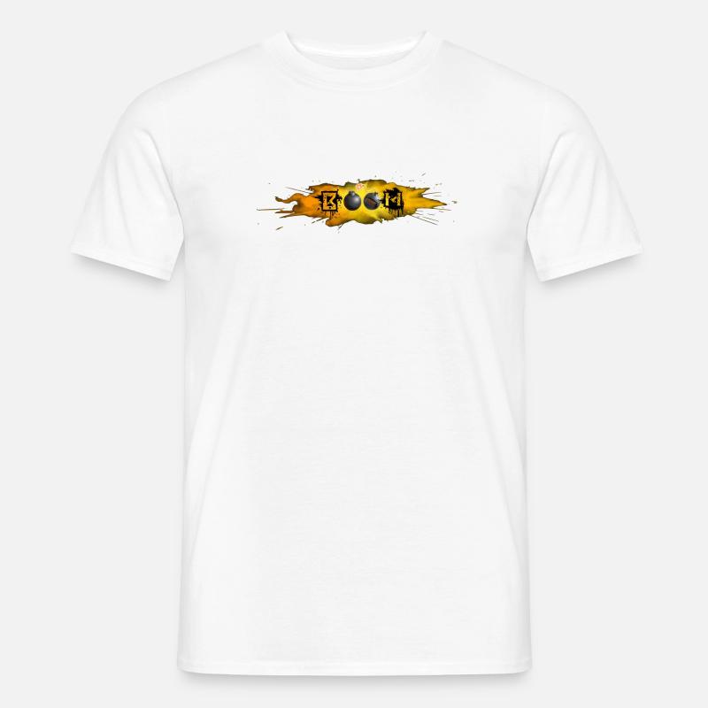 DRÖHNEN - Männer T-Shirt - Weiß