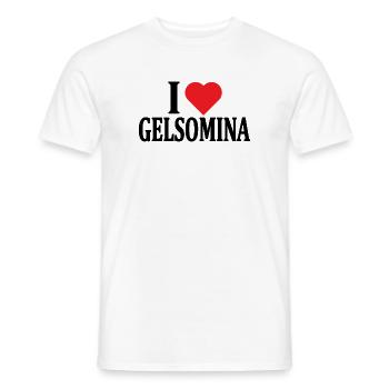 t-shirt J’adore l’idée cadeau Gelsomina - T-shirt homme - blanc - Devant - AI Model Male 178 dark (178cm)