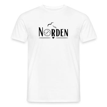 Norden - Norddeutsch Maritim - Männer T-Shirt - Weiß - Vorne - AI Model Male 178 dark (178cm)