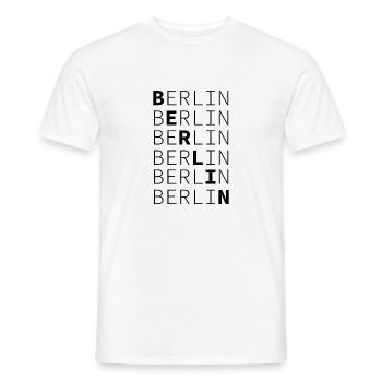 Berlin - Men's T-Shirt - white - Front - AI Model Male 178 dark (178cm)