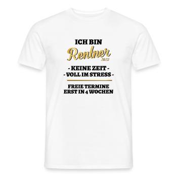 2023 Rentner Rente Ruhestand - Männer T-Shirt - Weiß - Vorne - AI Model Male 178 dark (178cm)