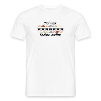 Siebenbürger Sachsentreffen Design schwarz - Männer T-Shirt - Weiß - Vorne - AI Model Male 178 dark (178cm)