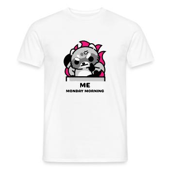 Me Monday Morning - Ich Montag morgen - Männer T-Shirt - Weiß - Vorne - AI Model Male 178 dark (178cm)