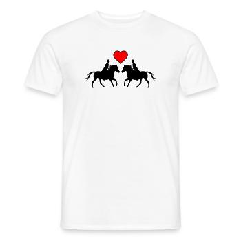 L’amour de la conduite - T-shirt homme - blanc - Devant - AI Model Male 178 dark (178cm)