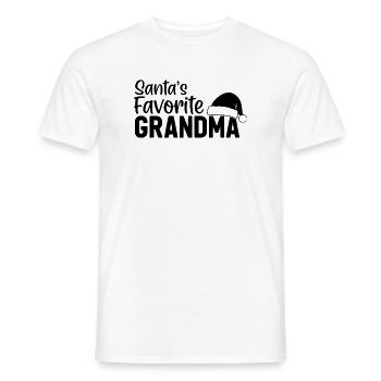 Santa's Favorite Grandma - Männer T-Shirt - Weiß - Vorne - AI Model Male 178 dark (178cm)