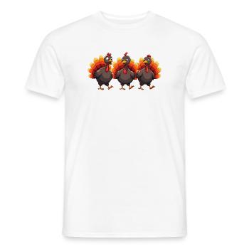 Bébé dinde de Thanksgiving - T-shirt homme - blanc - Devant - AI Model Male 178 dark (178cm)