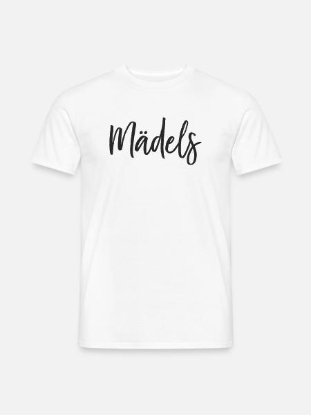 Mädels Handlettering Design - Männer T-Shirt - Weiß