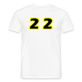 22 Symbole numérique - T-shirt homme - blanc - Devant - AI Model Male 178 dark (178cm)