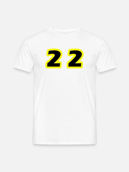22 Number Symbol - Men's T-Shirt - white