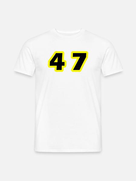 47 Symbole numérique - T-shirt homme - blanc