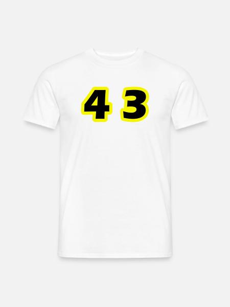 43 Number symbol - Men's T-Shirt - white