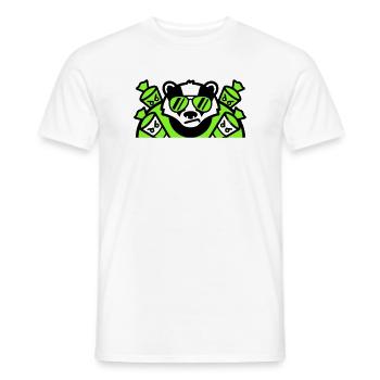 Dachs Zuckertueten Logo - Männer T-Shirt - Weiß - Vorne - AI Model Male 178 dark (178cm)
