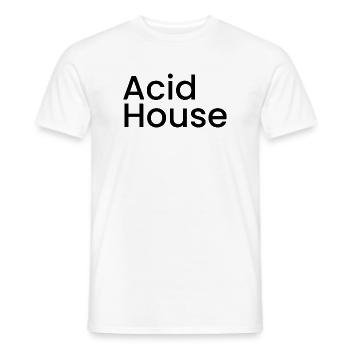Acid Haus - Männer T-Shirt - Weiß - Vorne - AI Model Male 178 dark (178cm)