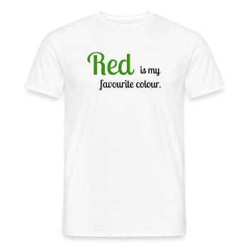 Rot - Männer T-Shirt - Weiß - Vorne - AI Model Male 178 dark (178cm)