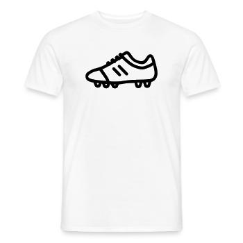 chaussure de football crampons - T-shirt homme - blanc - Devant - AI Model Male 178 dark (178cm)