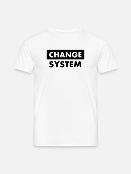Change system - Männer T-Shirt - Weiß