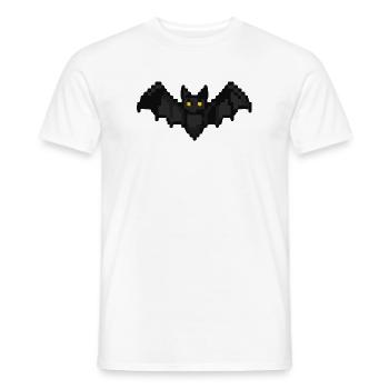 Fledermaus Pixel - Männer T-Shirt - Weiß - Vorne - AI Model Male 178 dark (178cm)