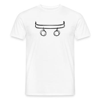 Skateboard handgezeichnet - Männer T-Shirt - Weiß - Vorne - AI Model Male 178 dark (178cm)