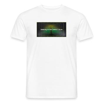 Tor zur Kosmischen Zukunft - Männer T-Shirt - Weiß - Vorne - AI Model Male 178 dark (178cm)