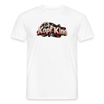 Kopf Kino Filmlogo mit Reel - Männer T-Shirt - Weiß - Vorne - AI Model Male 178 dark (178cm)