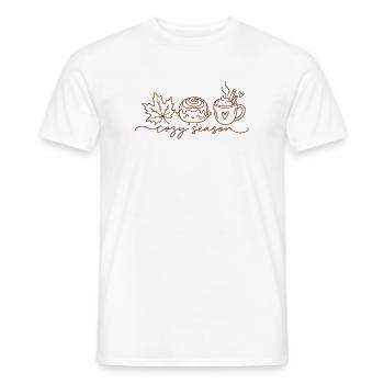 Cozy Season Autumn - Männer T-Shirt - Weiß - Vorne - AI Model Male 178 dark (178cm)