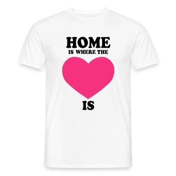 La maison est où le coeur est - T-shirt homme - blanc - Devant - AI Model Male 178 dark (178cm)