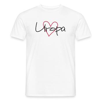 Uropa Herz Liebe Geschenk werdender Uropa - Männer T-Shirt - Weiß - Vorne - AI Model Male 178 dark (178cm)