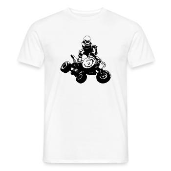 Quad Racer - Männer T-Shirt - Weiß - Vorne - AI Model Male 178 dark (178cm)