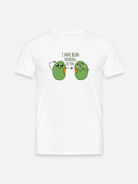 Wortspiel: Ich Dachte An Dich - Männer T-Shirt - Weiß