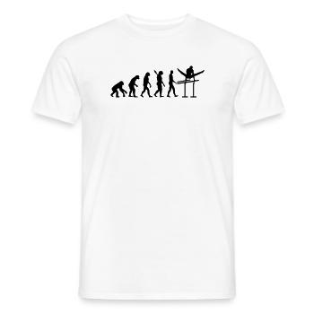 Evolution Gymnastics - Men's T-Shirt - white - Front - AI Model Male 178 dark (178cm)
