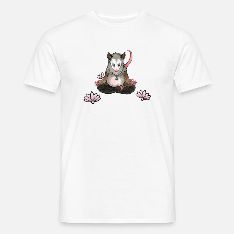 Ompossum - Männer T-Shirt - Weiß
