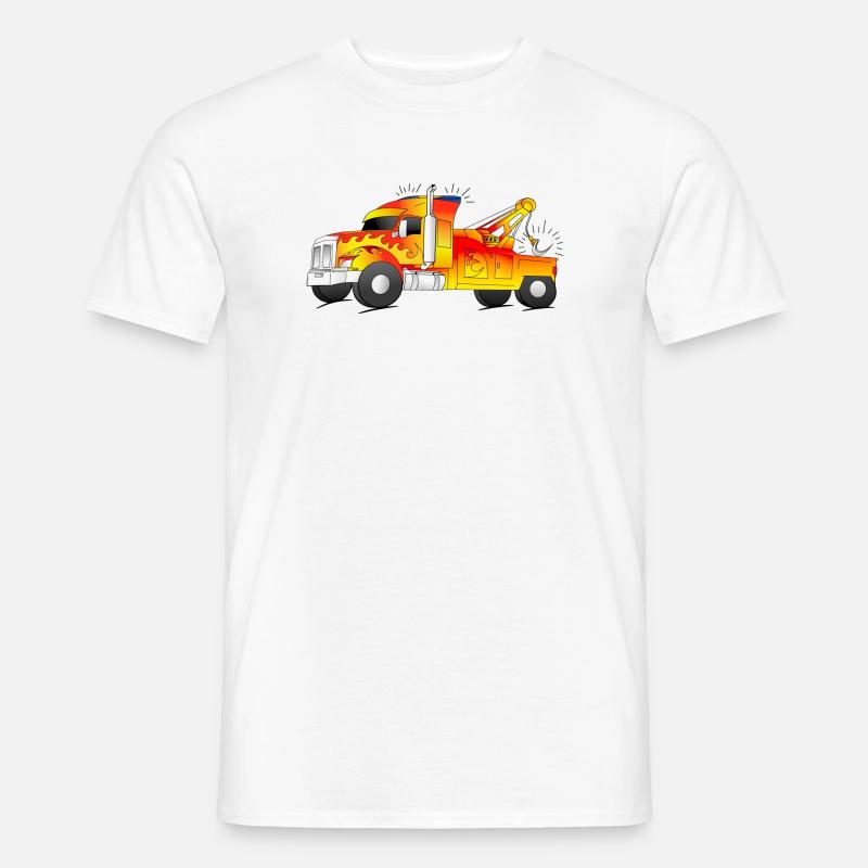 cooler Abschleppwagen Abschlepper LKW - Männer T-Shirt - Weiß