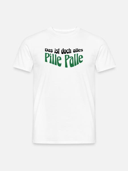 Pille Palle - Männer T-Shirt - Weiß