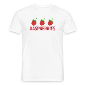 FRAMBOISES - T-shirt homme - blanc - Devant - AI Model Male 178 dark (178cm)
