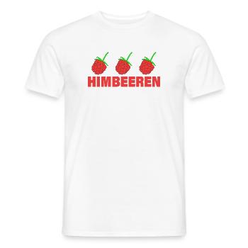 FRAMBOISES - T-shirt homme - blanc - Devant - AI Model Male 178 dark (178cm)