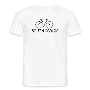 selten radlos sprüche radfahrer fahrrad geschenk - Männer T-Shirt - Weiß - Vorne - AI Model Male 178 dark (178cm)