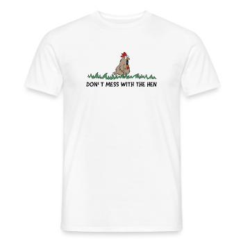 dont mess with the hen chicken - Männer T-Shirt - Weiß - Vorne - AI Model Male 178 dark (178cm)