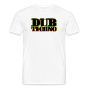 Dub Techno Neon Retro - Männer T-Shirt - Weiß - Vorne - AI Model Male 178 dark (178cm)