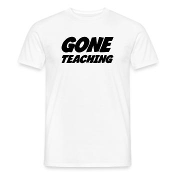 Unterrichtsgruppe: Design-Humor-Lehrer in Aktion - Männer T-Shirt - Weiß - Vorne - AI Model Male 178 dark (178cm)