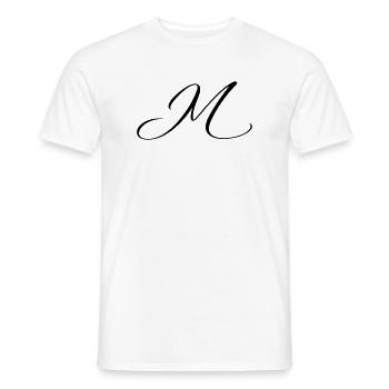 Name mit Anfangsbuchstabe M Mia Matteo - Männer T-Shirt - Weiß - Vorne - AI Model Male 178 dark (178cm)
