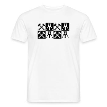 NÉGATIF DE RUHRPOTT - T-shirt homme - blanc - Devant - AI Model Male 178 dark (178cm)